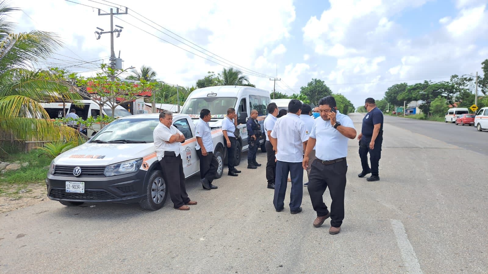 Transportistas de Carrillo Puerto y Chetumal protagonizan conato de pleito