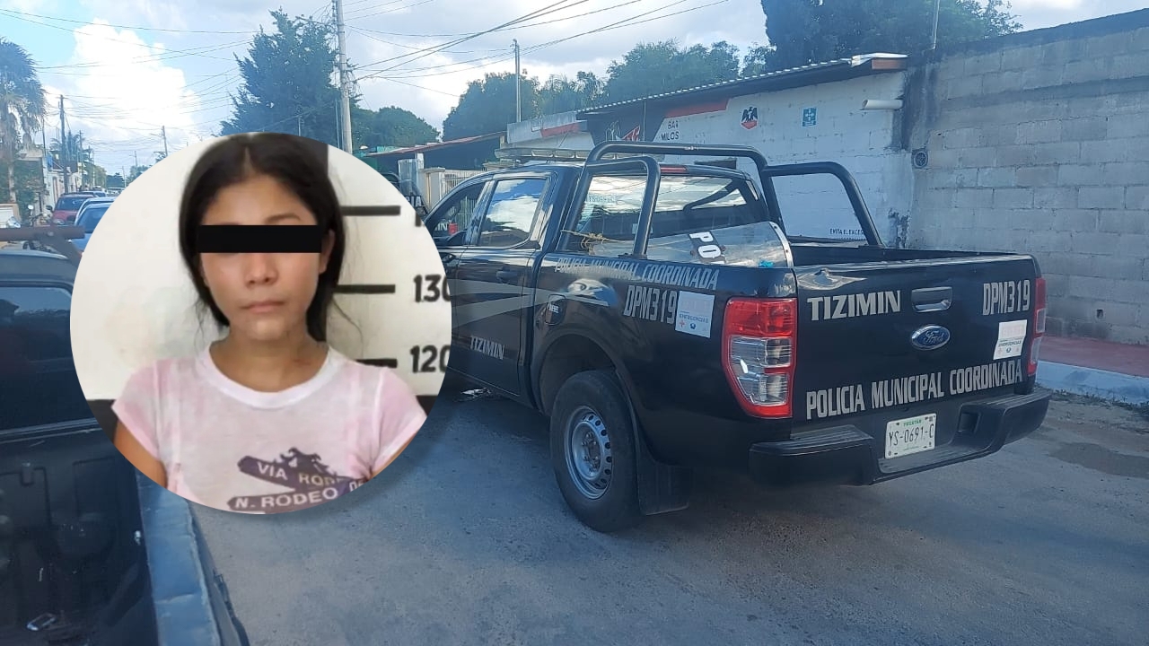 Detienen a mujer por golpear a su esposo cuando tomaba unas caguamas en Tizimín