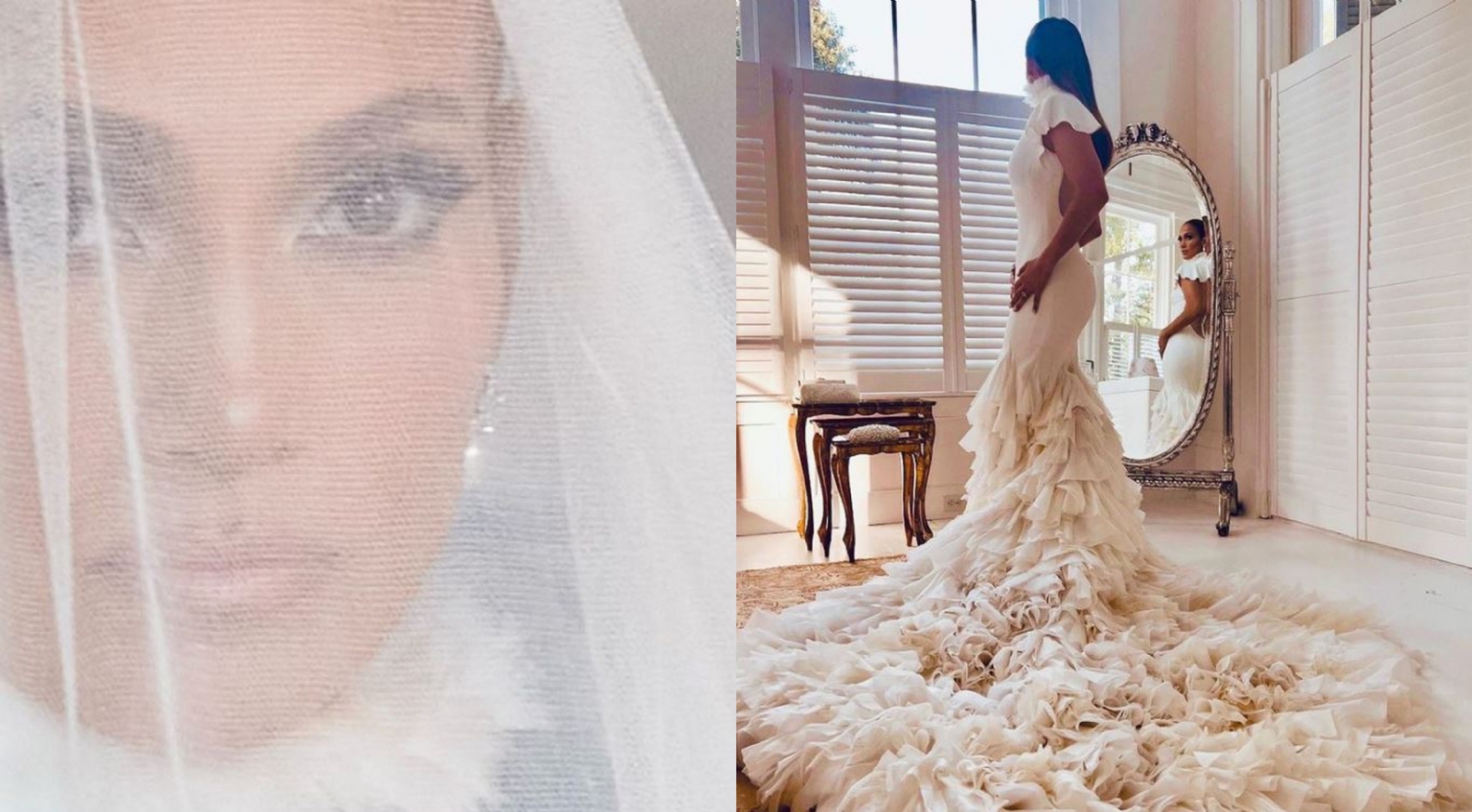 Estos son los lujosos vestidos que utilizó Jennifer López en su boda con Ben Affleck: FOTOS