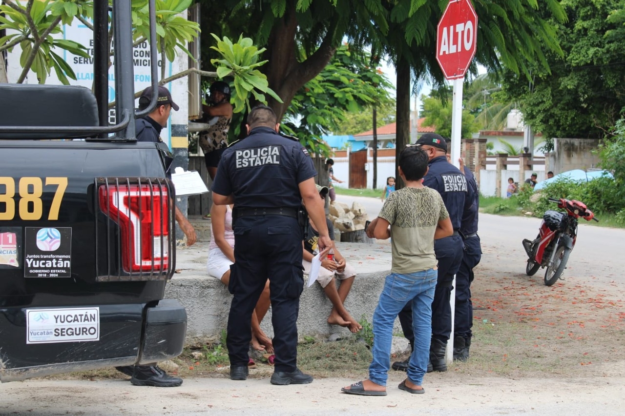 Tras persecución, policías detienen a niño de siete años con droga en Chicxulub Puerto