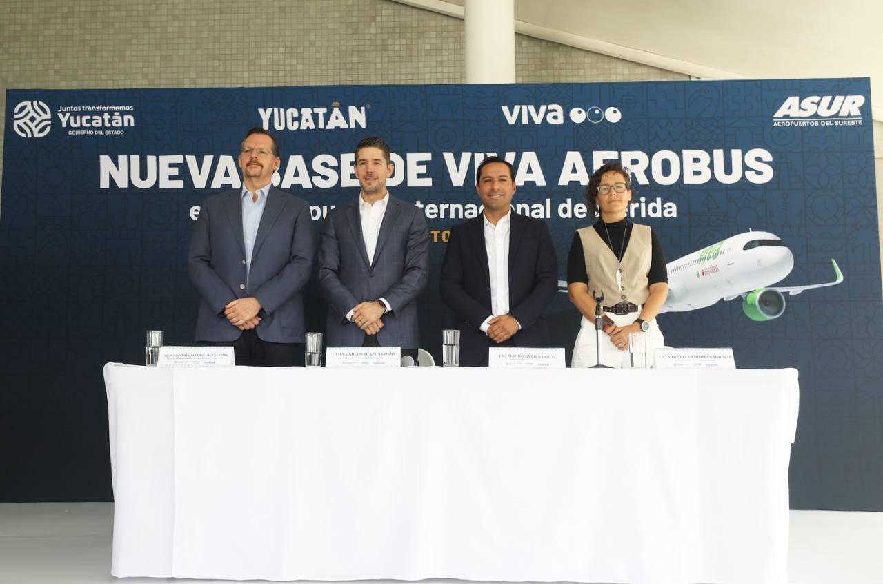VivaAerobus instalará su nueva base de operaciones en Yucatán, anuncia Mauricio Vila