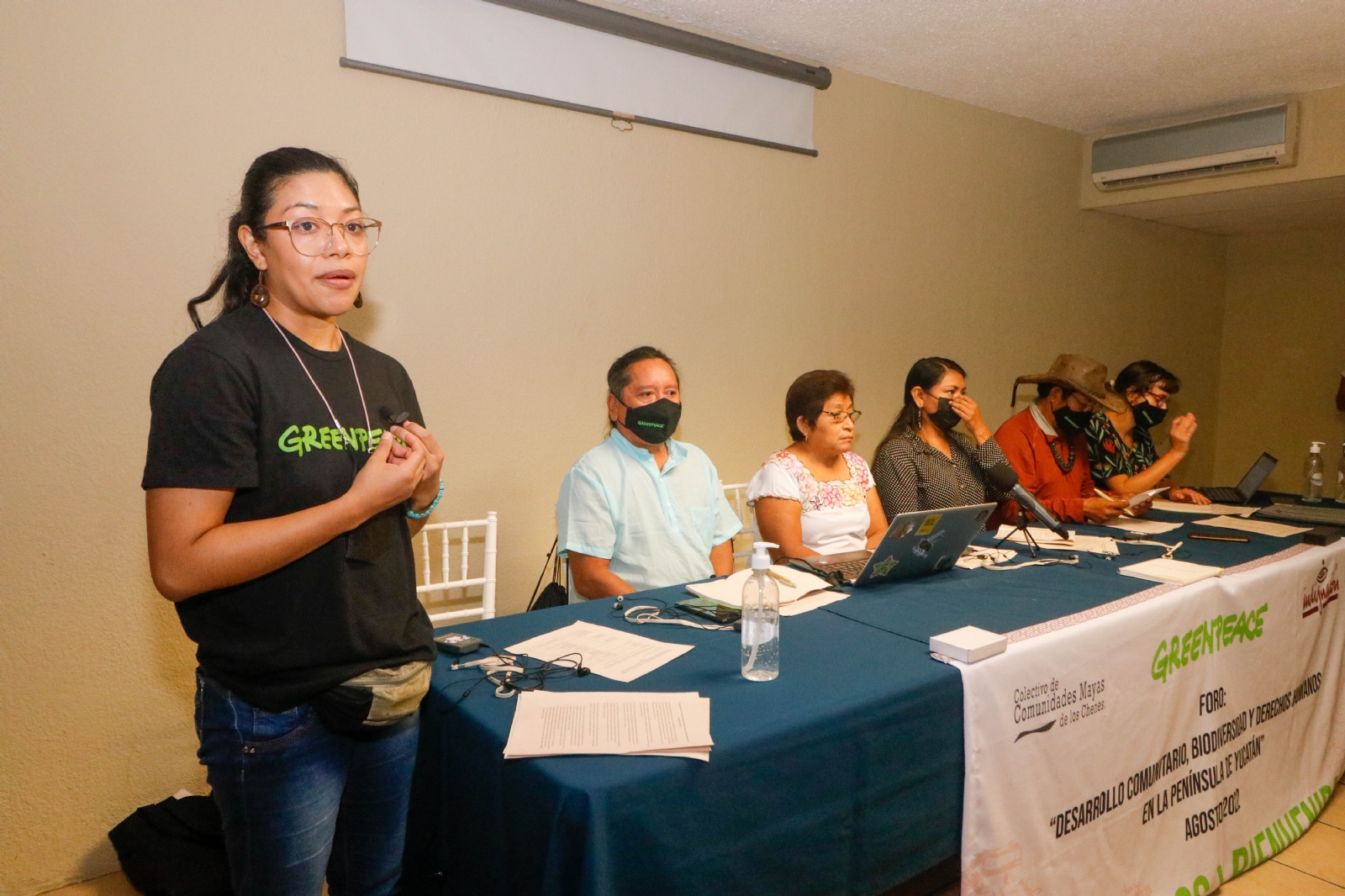Los colectivos duraron más de 12 horas en la reunión con la presencia de Greenpeace; señalaron que urge regular a las empresas que destruyen los bienes comunes