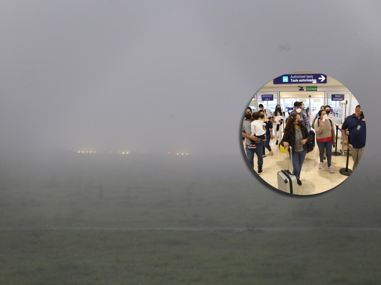 La neblina causó que los pasajeros de los diversos vuelos con atraso esperaran información de sus aerolíneas sobre sus salidas desde Mérida