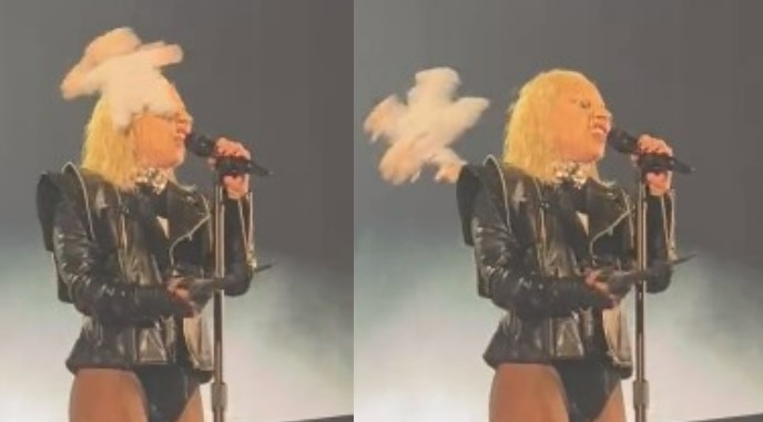 Así fue el momento en el que golpean a Lady Gaga con peluche del Dr. Simi: VIDEO