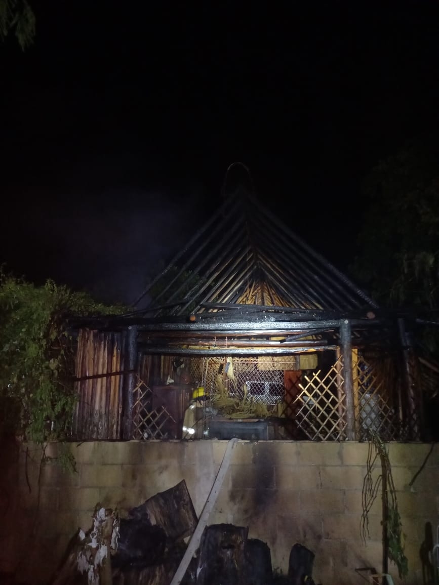 Incendio en una palapa en Felipe Carrillo Puerto deja daños por 150 mil pesos