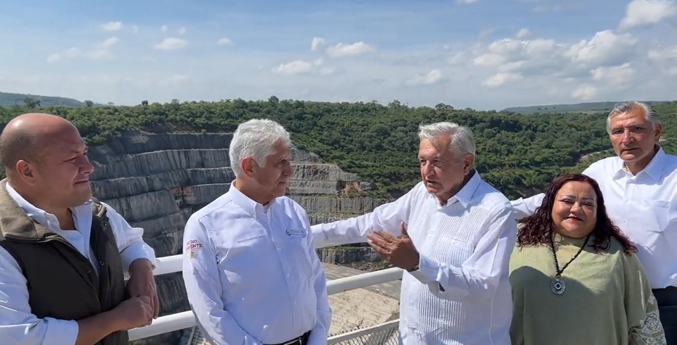 AMLO destacó que con los trabajos en la presa El Zapotillo se podrá solucionar un problema serio en Guadalajara