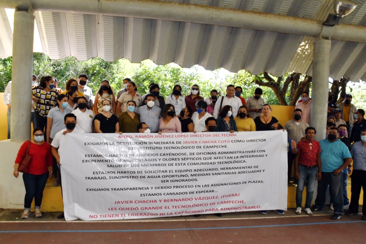 Sindicalizados del TecNM denunciaron el abandono en el que se encuentran las instalaciones de la escuela