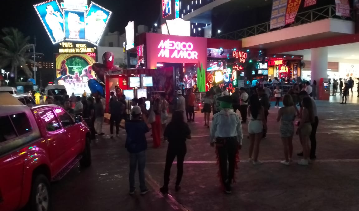 Poca afluencia de turistas en la Zona Hotelera de Cancún en pleno Día del Grito: VIDEO