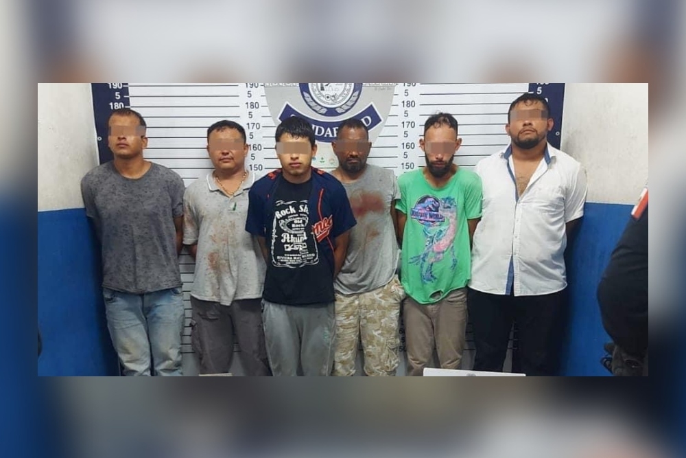 Arrestan a un colombiano y cinco mexicanos por presunto narcomenudeo en Playa del Carmen