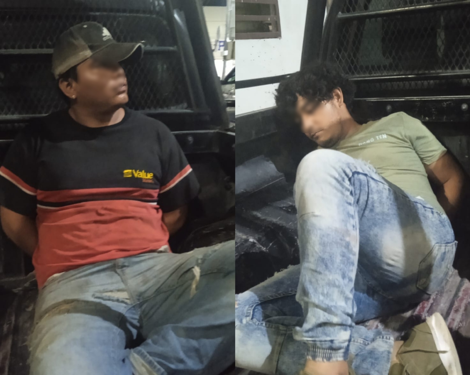 Detienen a dos hombres con droga y arma de fuego hechiza en Escárcega, Campeche