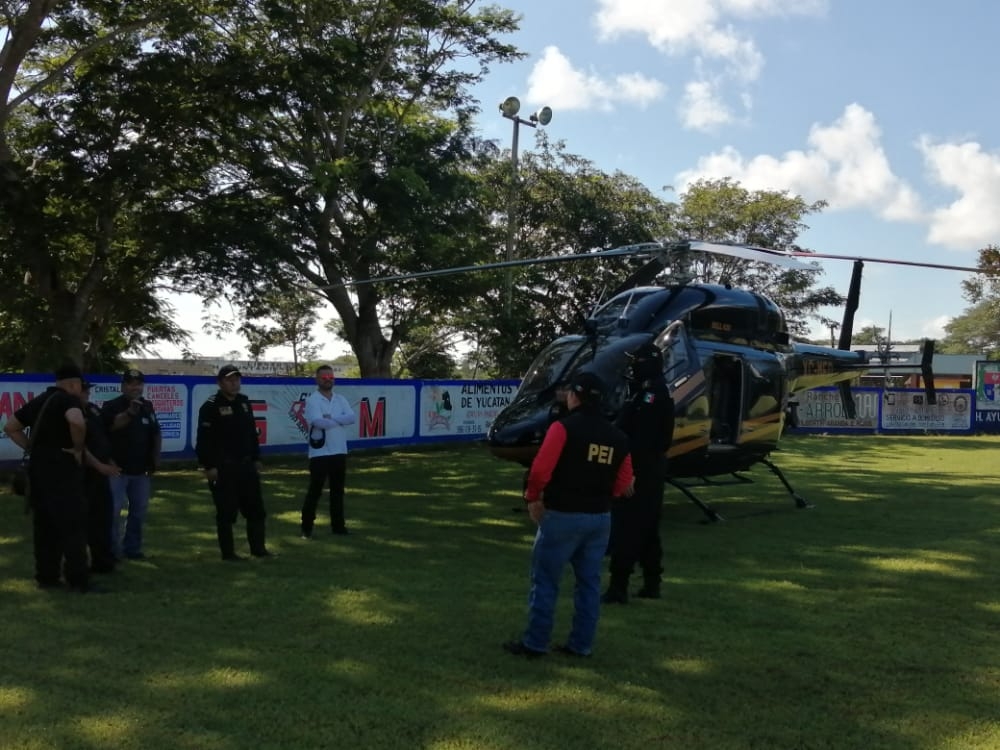 Helicóptero de la SSP Yucatán se suma a la búsqueda de los dos cazadores desaparecidos en Panabá: VIDEO