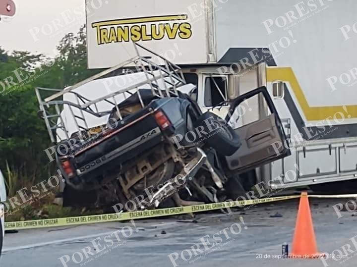 Accidente en la carretera Villahermosa-Escárcega deja un muerto y dos lesionados