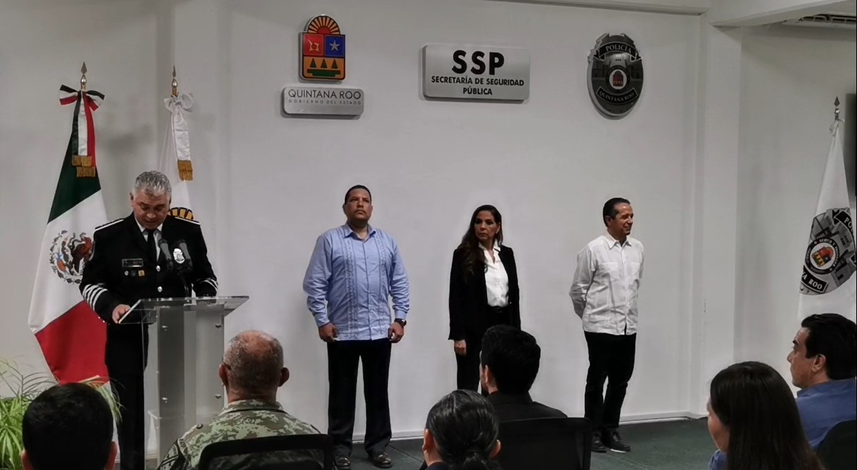 Toma de mando de fuerzas de seguridad de Quintana Roo en el C4 de Chetumal: VIDEO