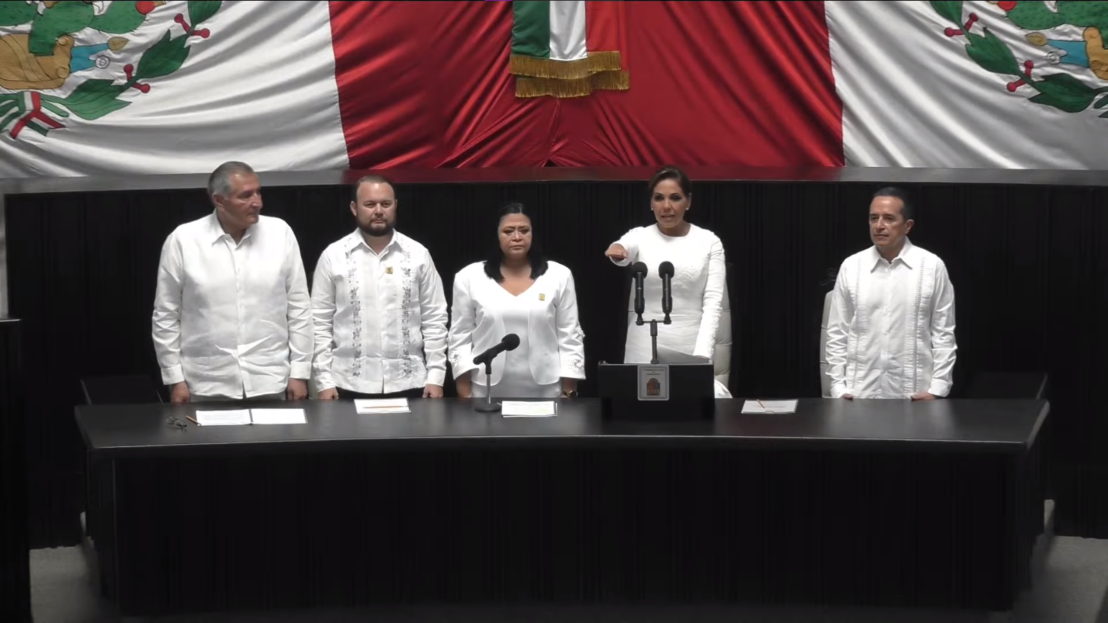 Ellos fueron los invitados especiales a la toma de protesta de Mara Lezama como Gobernadora de Q.Roo