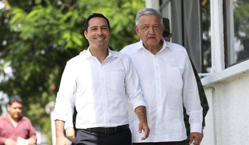 AMLO destaca apoyo de Mauricio Vila para la construcción del Tren Maya en Yucatán