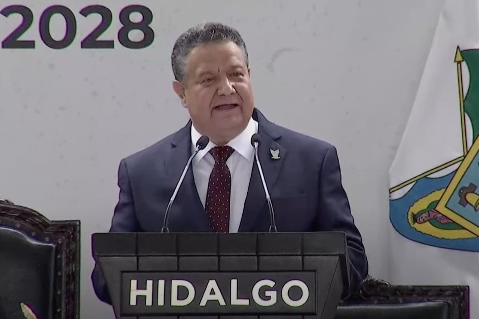 Así fue como Julio Menchaca rindió protesta como Gobernador de Hidalgo: VIDEO