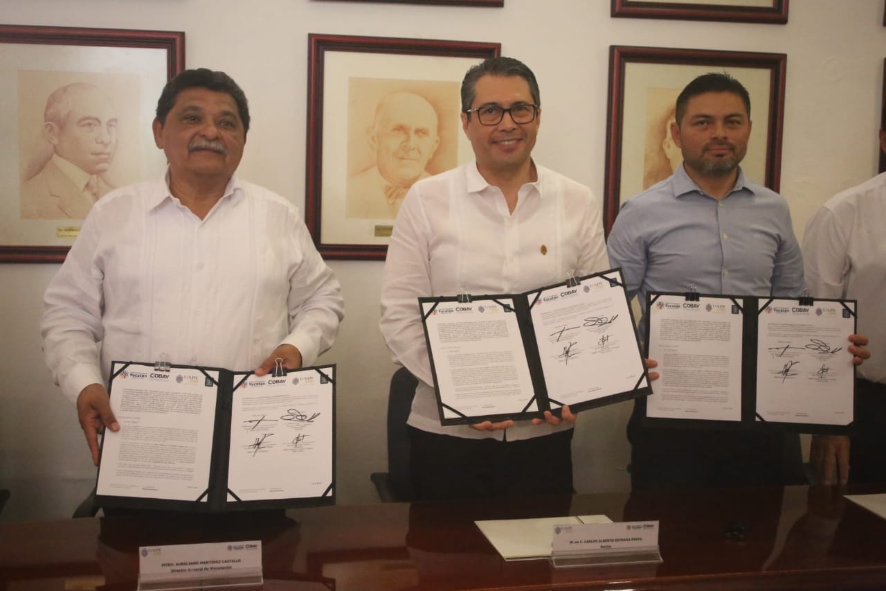 Cobay y UADY firman convenio para capacitar a estudiantes de Yucatán