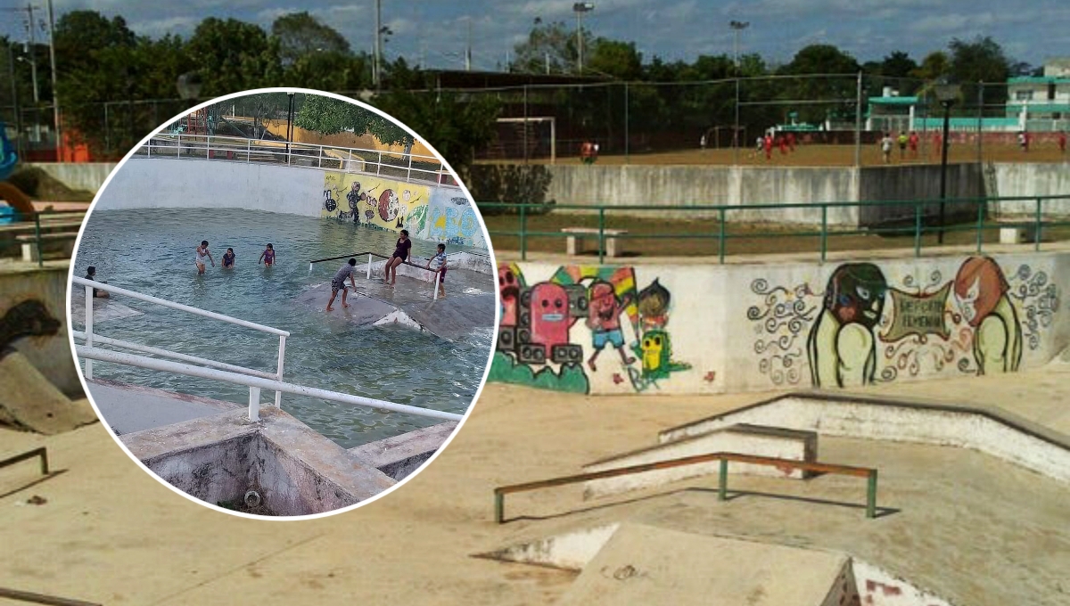 Parque de Valladolid se convierte en piscina: FOTOS