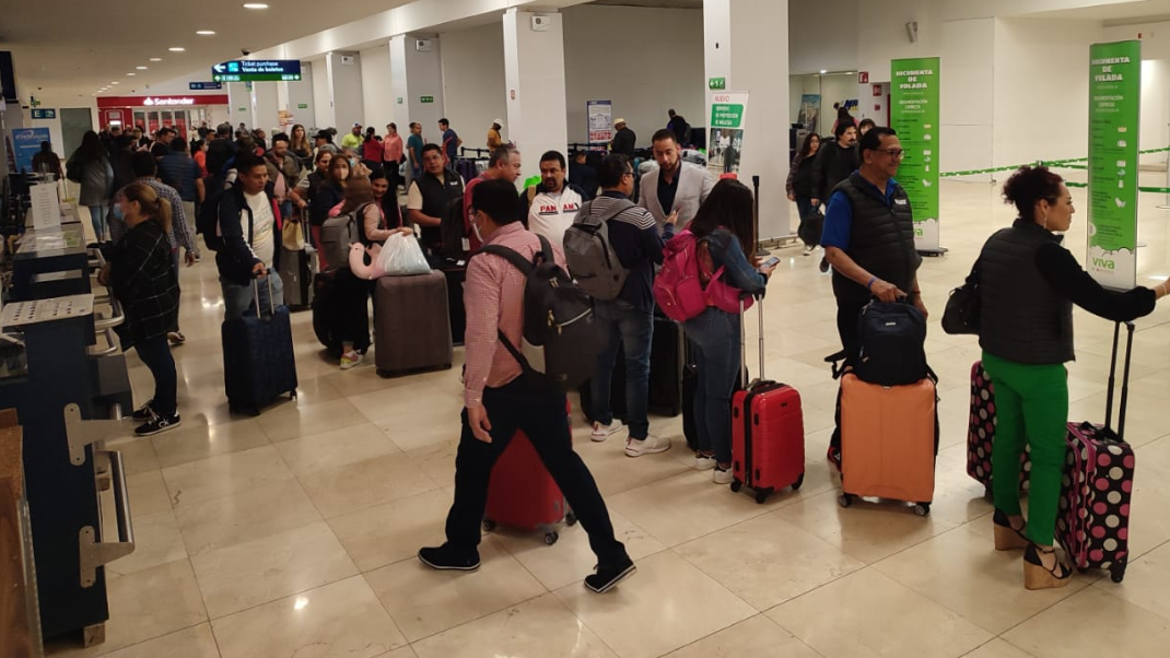 Aeropuerto de Mérida rompe récord de llegada de pasajeros a Yucatán