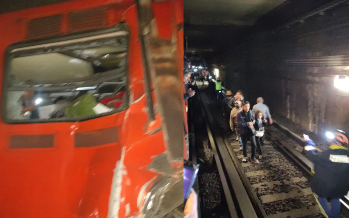 Detienen a chofer de Metro de la CDMX por el choque de trenes de la Línea 3