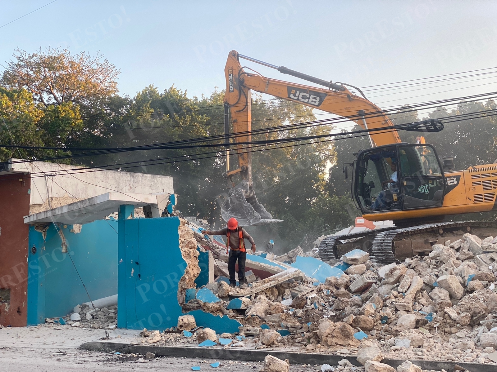 Así fue la demolición de las casas de La Plancha en Mérida: FOTOS