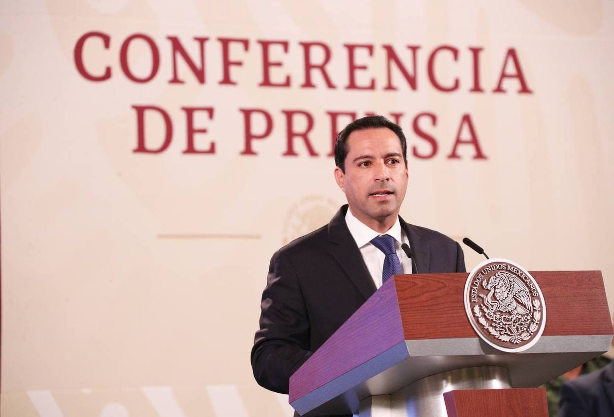 Mauricio Vila destaca en mañanera de AMLO avances de obras en Yucatán
