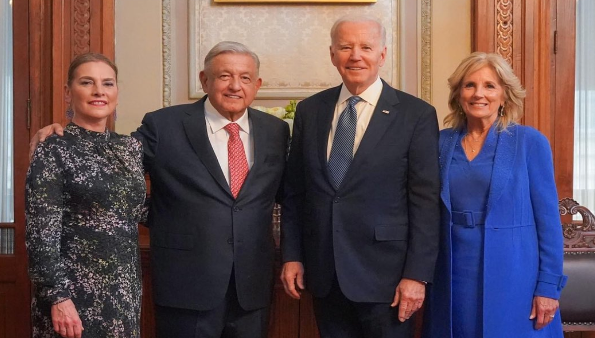 AMLO y Joe Biden sostuvieron una reunión privada a su llegada a Palacio Nacional