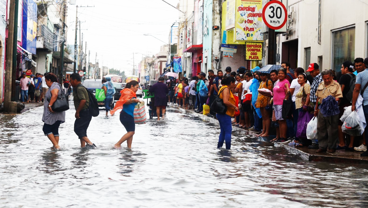 Mérida, paralizada por el fuerte 'aguacero': FOTOS