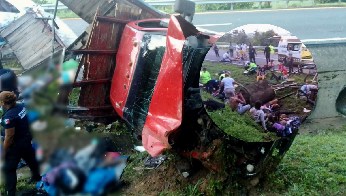 Mueren 10 migrantes cubanas en aparatoso accidente en el tramo Pijijiapan-Tonalá