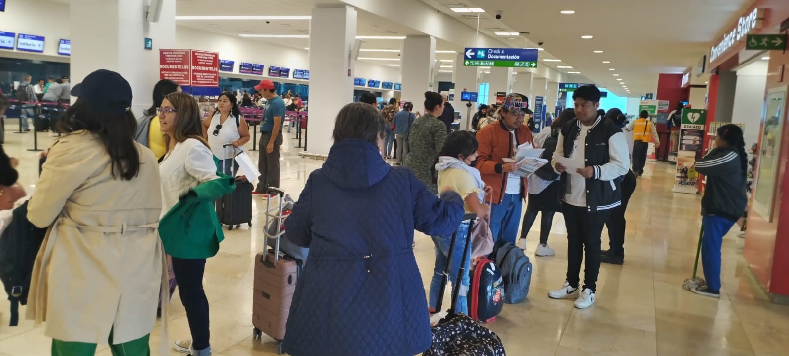 Se registra gran movilización de pasajeros en el aeropuerto de Mérida