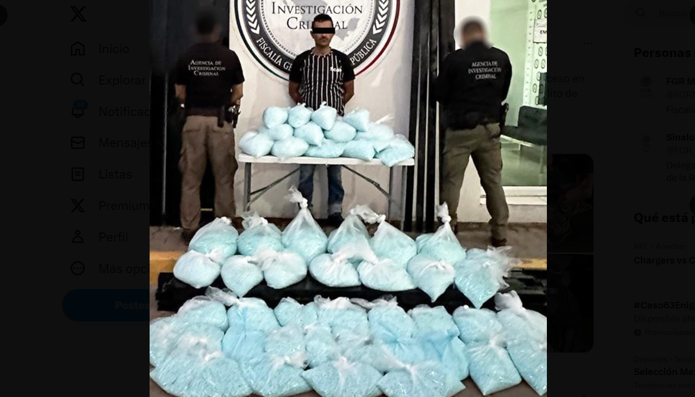 Hombre con más de 2 mil pastillas de fentanilo es detenido en Sinaloa