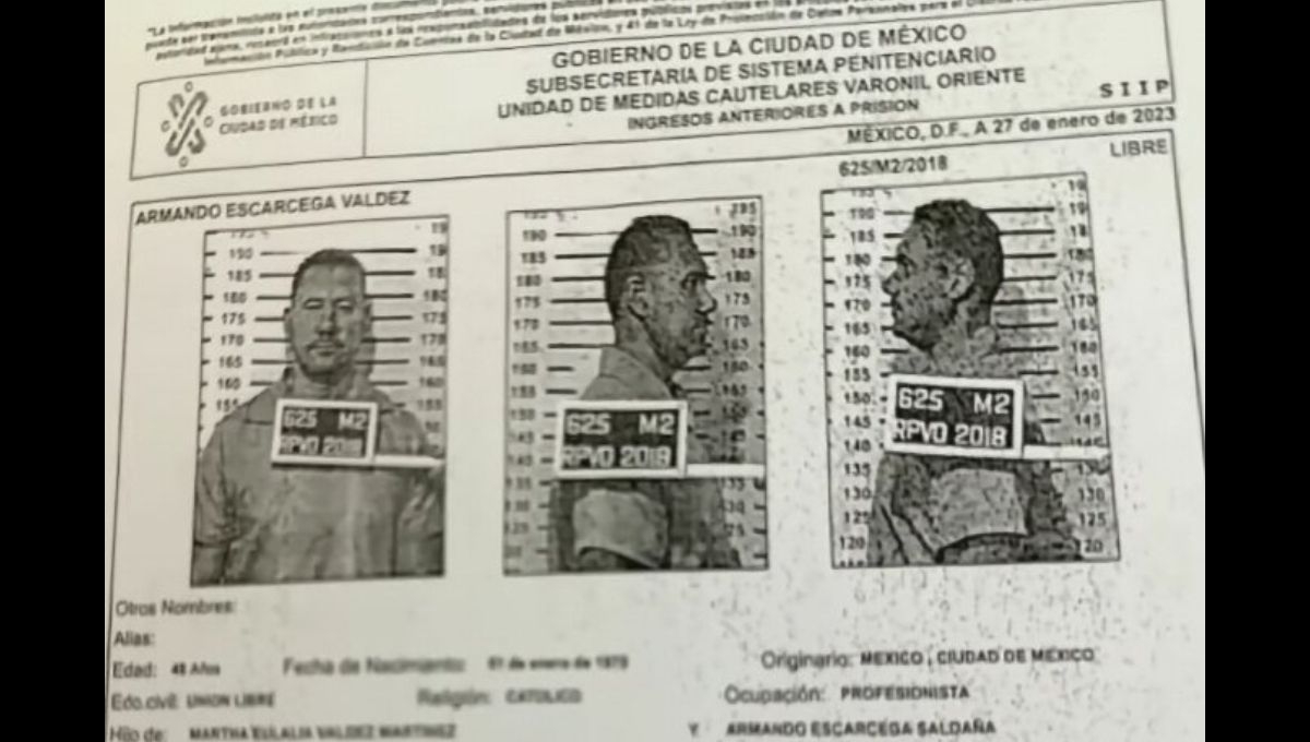 “El Patrón” quien está detenido por el atentado contra Ciro Gómez leyva, estuvo preso en el Reclusorio Oriente por extorsión