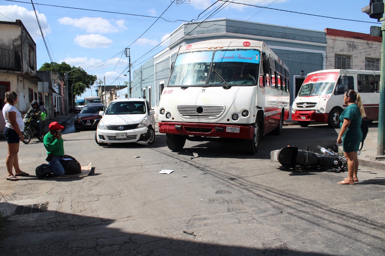 Turistas de Chetumal causan accidente en el parque de San Cristóbal en Mérida