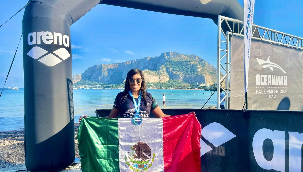 Alma Celaya fue la única latina en subir al podio en Palermo, Italia