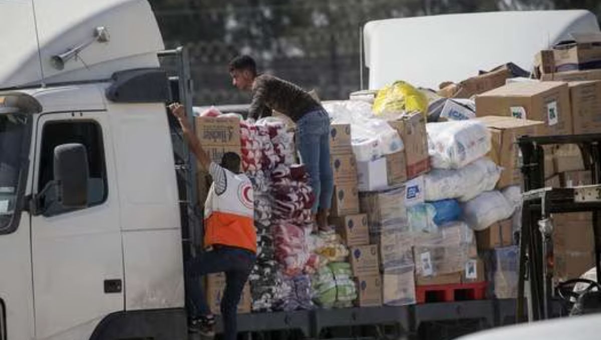 Ayuda humanitaria comenzó a ingresar a Gaza por el paso fronterizo de Rafah