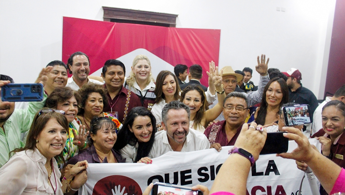 Aspirantes a Gobernador de Yucatán por Morena se reúnen con la asociación 'Que Siga la Democracia'