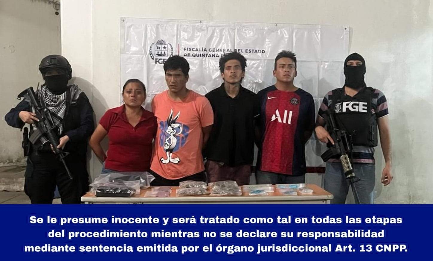 Detienen a cuatro presuntos narcomenudistas en la Región 259 de Cancún