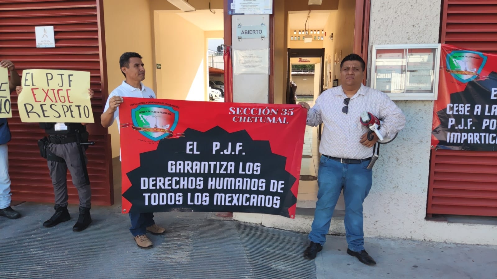 Trabajadores del Poder Judicial de Quintana Roo seguirán en paro hasta el próximo domingo