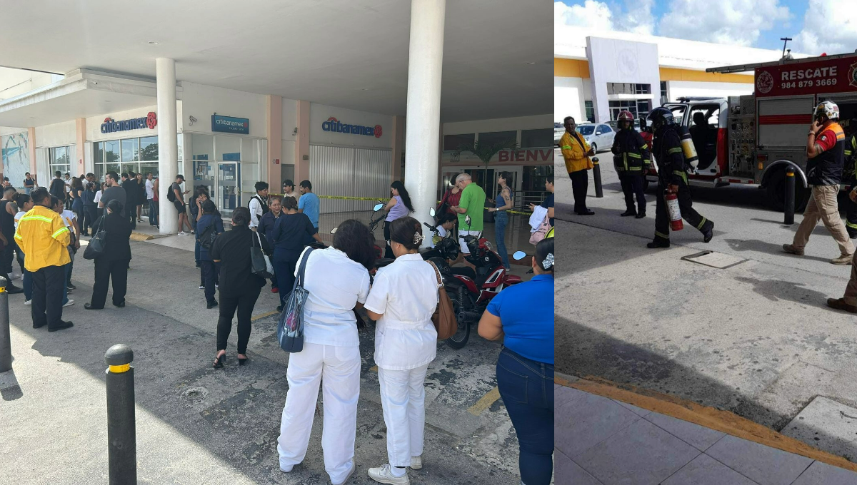 Evacuan a personas de la plaza comercial Centro Maya de Playa del Carmen