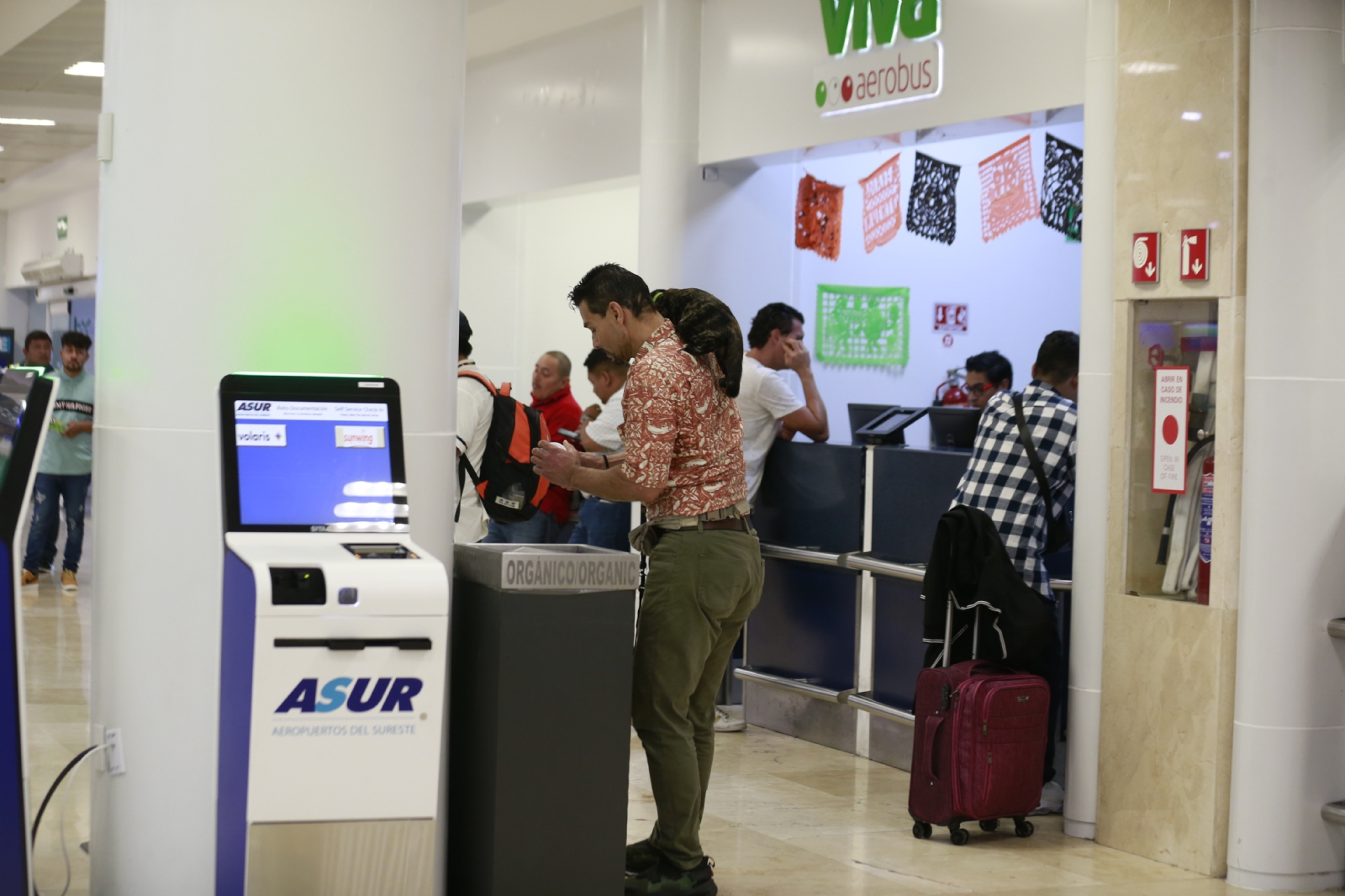Aeropuerto de Cancún: Turista acapara miradas al viajar con su gato 'Michi'