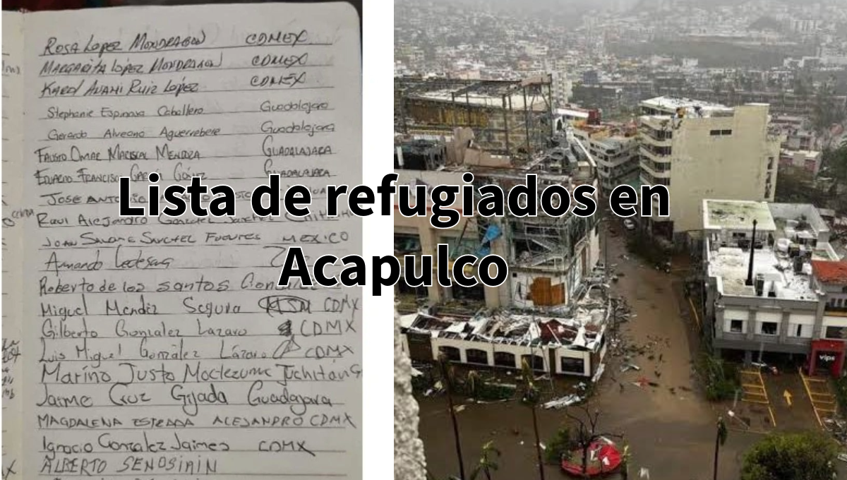 Busca a tus familiares en Acapulco: Publican listas de personas refugiadas