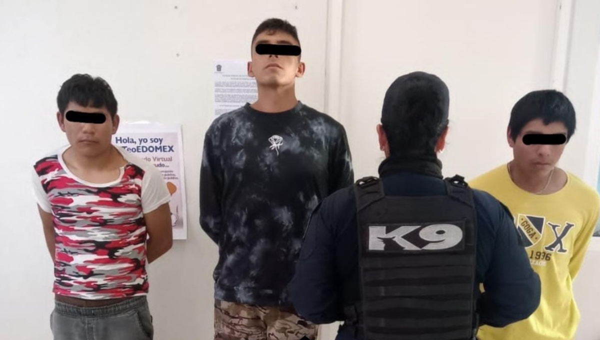 Con disfraz y pistolas de juguete, así operaban tres asaltantes en el Estado de México