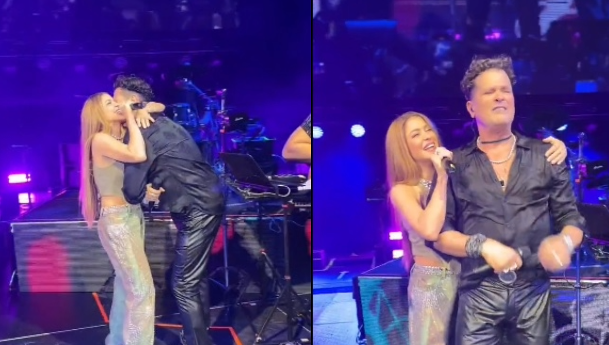 Shakira sorprende a Carlos Vives durante un concierto en Miami; "¡Estoy en shock!", dijo