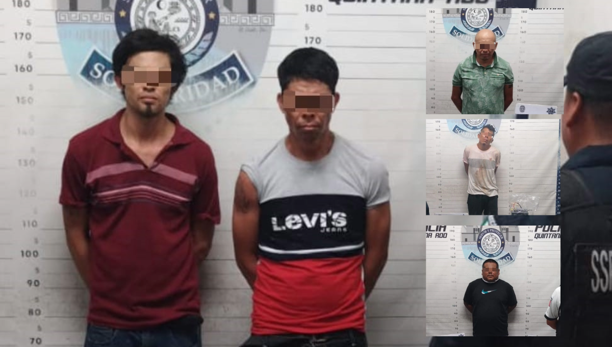 Detienen a cinco presuntos narcomenudistas en Playa del Carmen