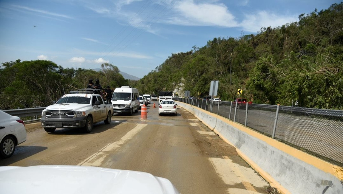 Estas son las principales carreteras habilitadas en Guerrero tras el paso del Huracán Otis
