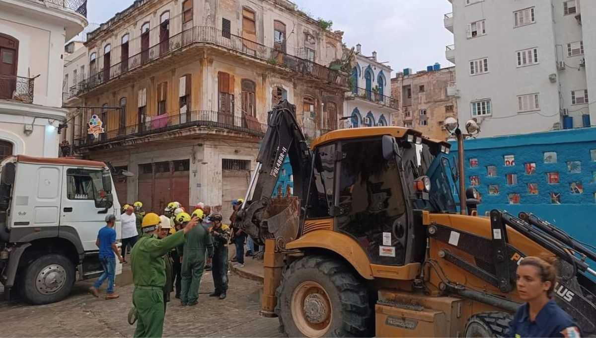El martes por la noche se registró el derrumbe de un edificio en La Haban, Cuba