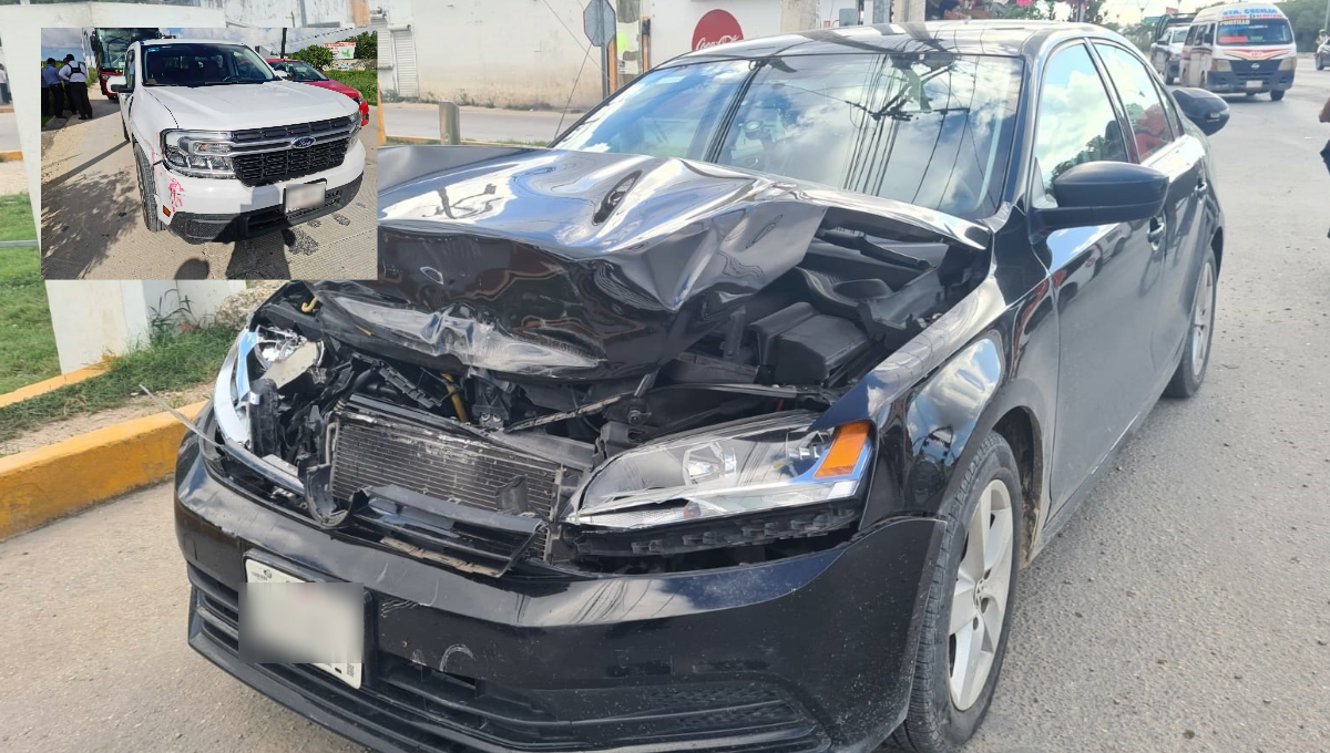 Dos accidentes automovilísticos dejan pérdidas por más de 250 mil pesos en Cancún