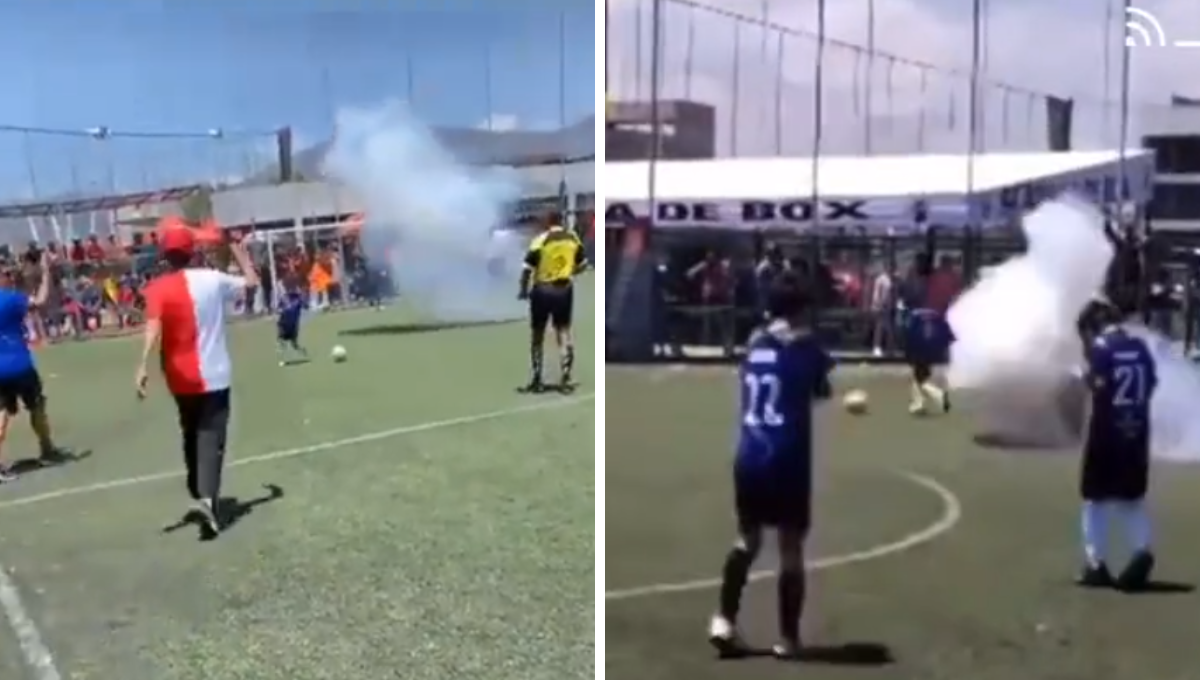 Atacan a niños con explosivos durante un partido de futbol en Hidalgo: VIDEO