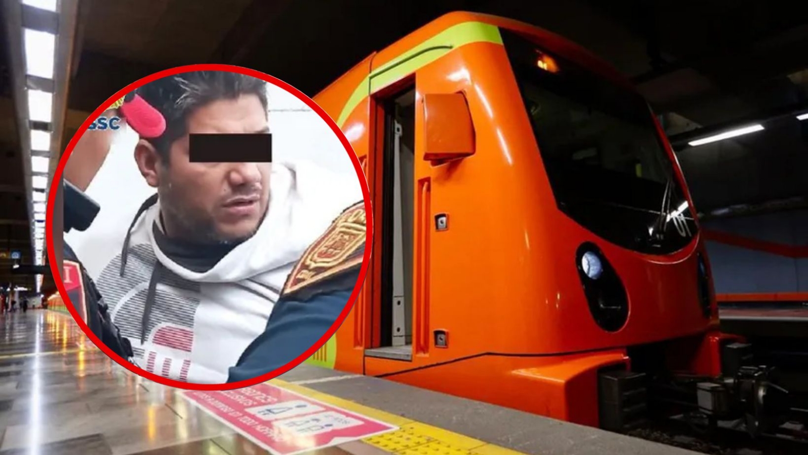 Usuario del Metro CDMX golpea a trabajador que le pidió no rebasar la línea amarilla
