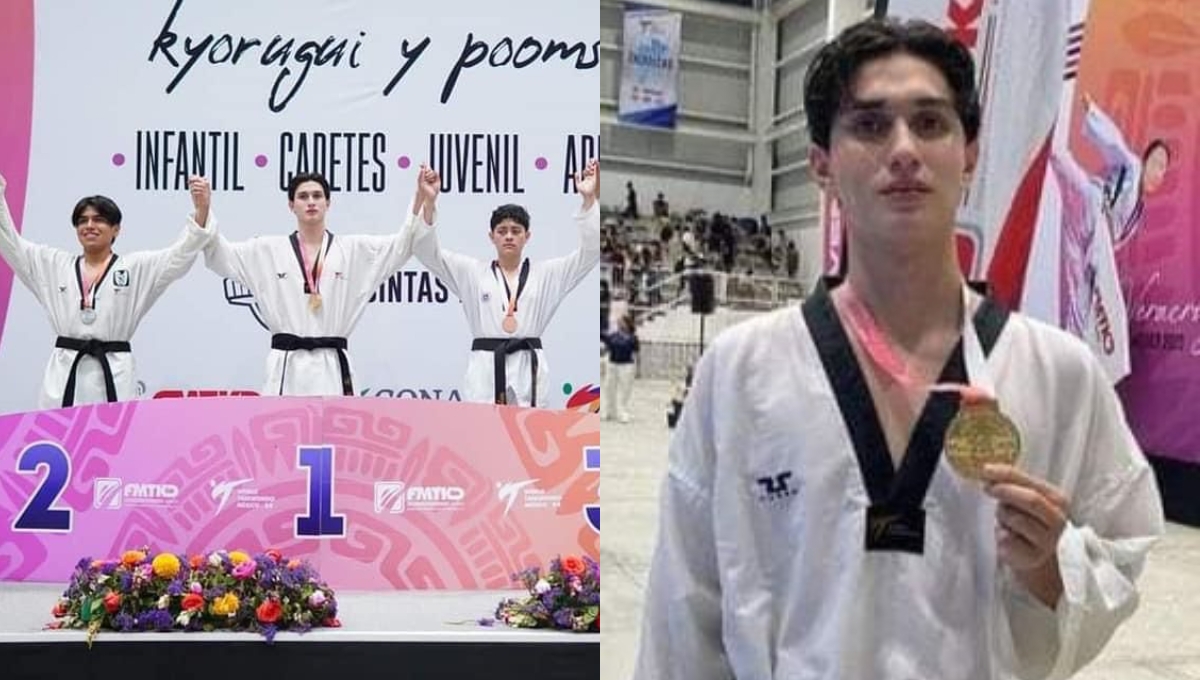 Ian Canales de Quintana Roo va rumbo al Campeonato Mundial Juvenil 2024 de de Taekwondo